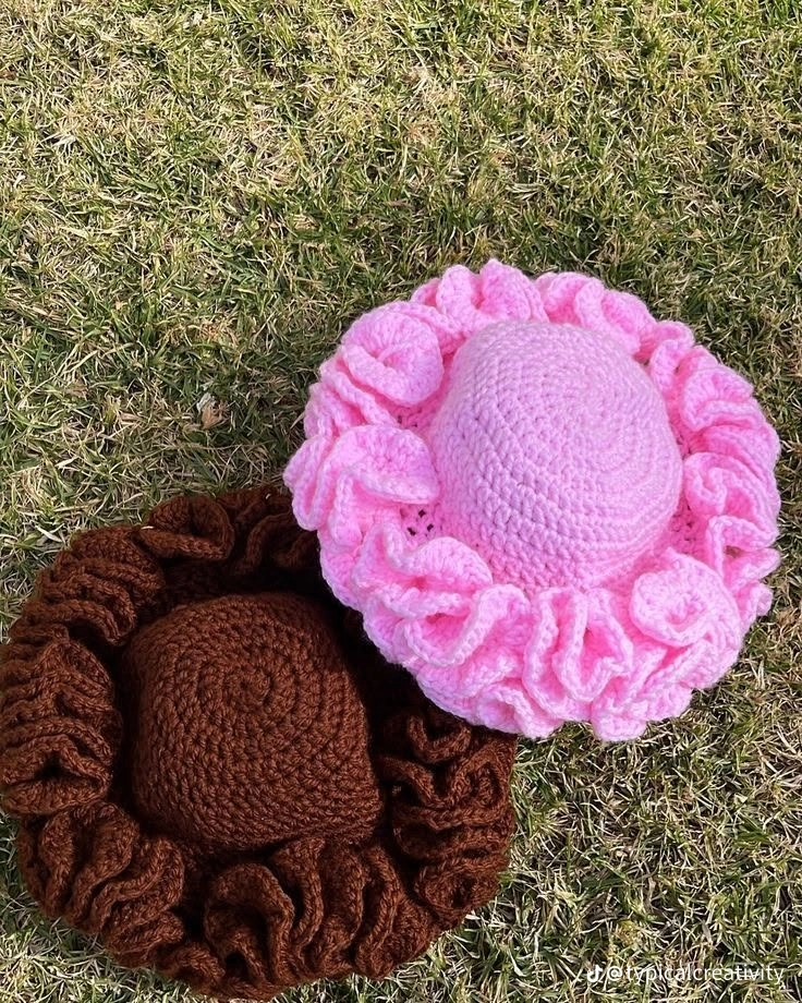 Baby Pink Ruffle Hat & Scrunchie Set