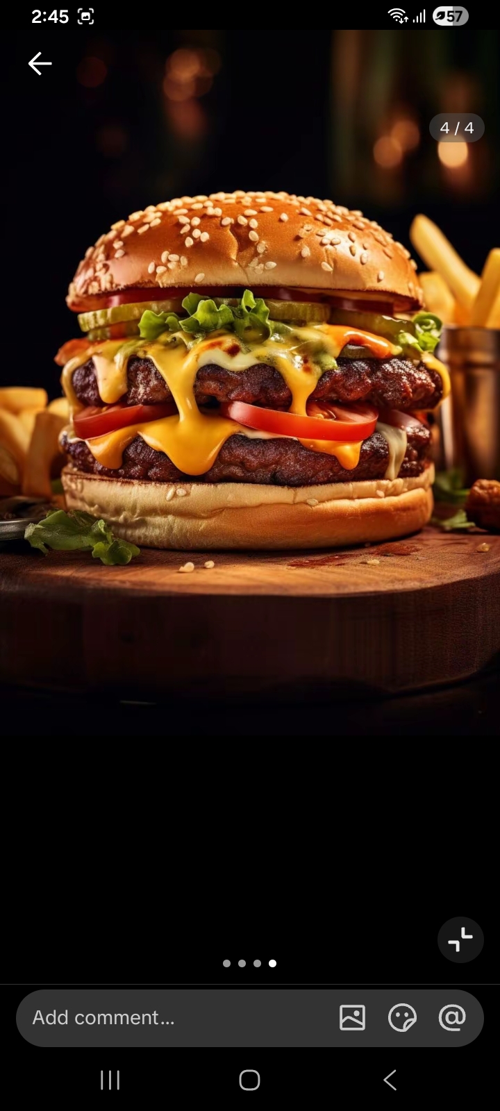 Cheesy hamburgers