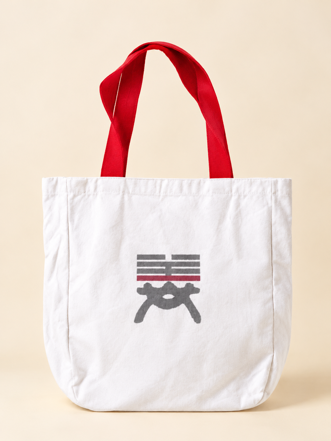 White & Red Statement Tote Bag ❤️🤍